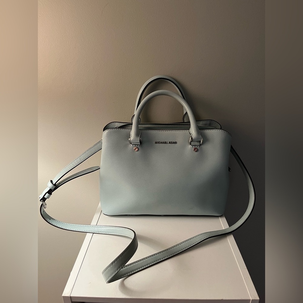 Teal Leather Michael Kors Bag- LIKE NEW